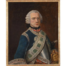 Charger l&#39;image dans la galerie, ÉCOLE FRANCAISE début XVIIIè. « Portrait d’officier des Gardes du Corps du Roi ».
