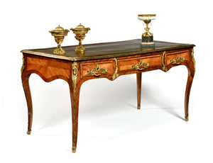 Bureau Plat Louis XV Estampillé De Rübestuck