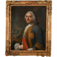 Load image into Gallery viewer, École Francaise XVIIIè. &quot;portrait Du Duc D’argenson, Ministre De La Guerre De Louis XV&quot;
