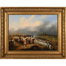 Load image into Gallery viewer, Hippolyte LECOMTE. « Scène de bataille de l’Empire représentant la cavalerie autrichienne contre l’infanterie française »
