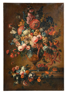 Nature morte attribuée à Jean-Baptiste MONNOYER (1636-1699)