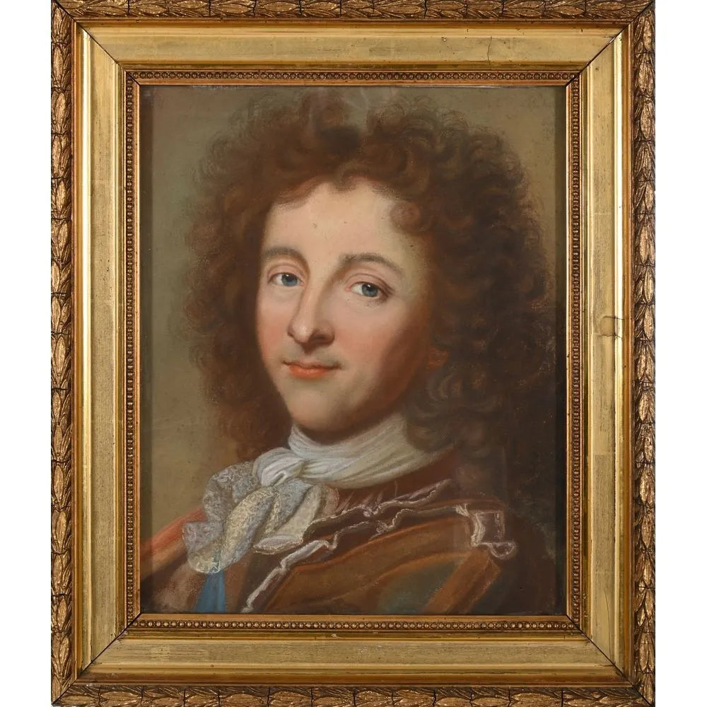 ECOLE FRANÇAISE du XVIIIè. (Suiveur de RIGAUD). «Portrait du Prince de Conty, François-Louis de Bourbon»