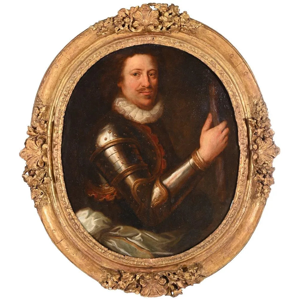 ECOLE FRANÇAISE fin XVIIè début XVIIIè. «Portrait de Guillaume d’Orange représenté en armure».