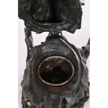 Load image into Gallery viewer, FRATIN Christophe. (1801-1864). Encrier en bronze figurant une tête de sanglier
