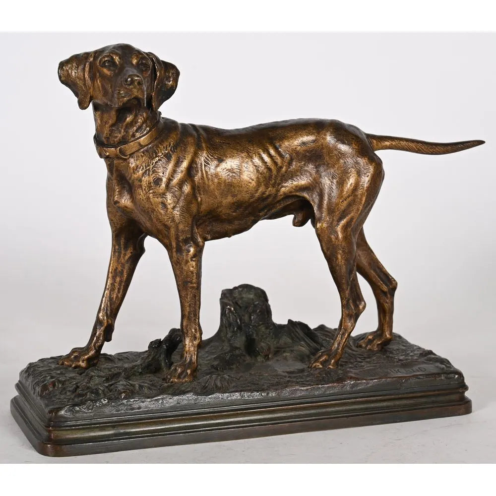 DUBUCAND Alfred. (1828-1894). «Chien à l’arrêt»