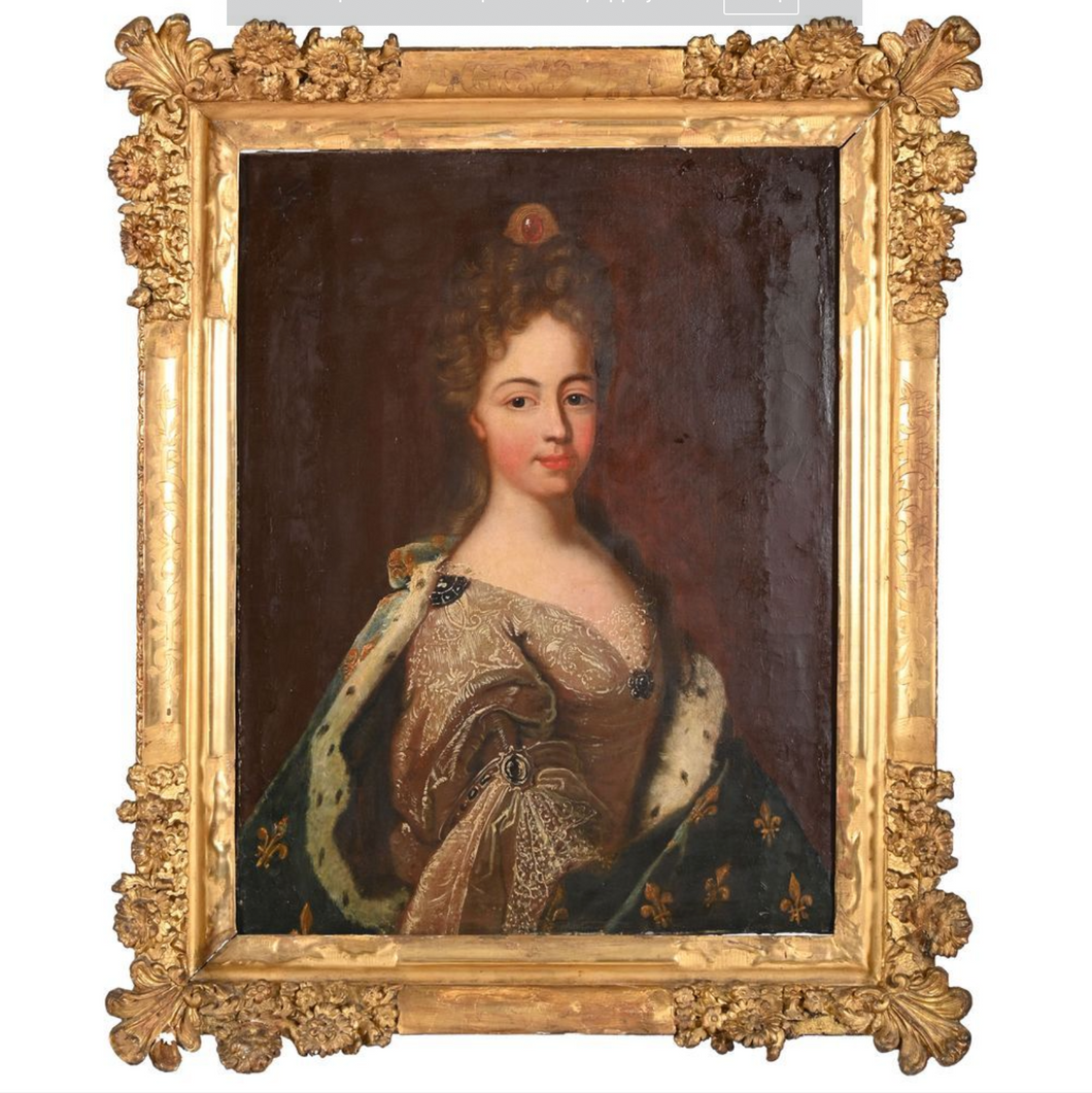 «Portrait de la Duchesse de Bourgogne» École Française du début du XVIIIè