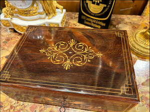 Coffret en marqueterie -  Epoque XIXe